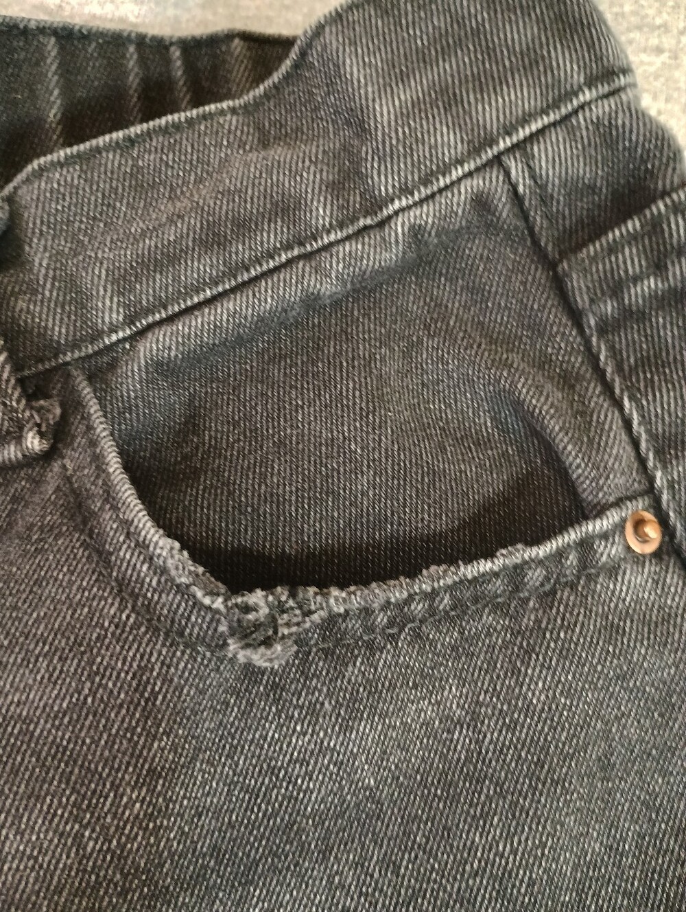 Mrdia Whip Baggy Wide Leg Black Jeans - Vintage Style - Picture 8 of 9